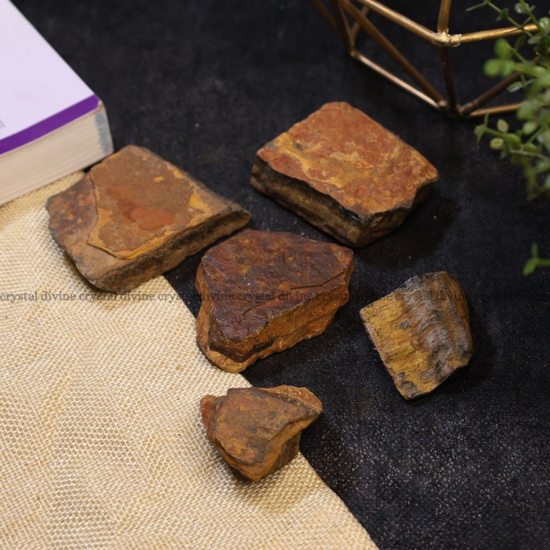Tiger Eye Raw Crystal 2pcs (Clarity & Focus)