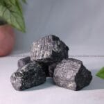 Black Tourmaline Raw Crystal 2pcs (Protection)