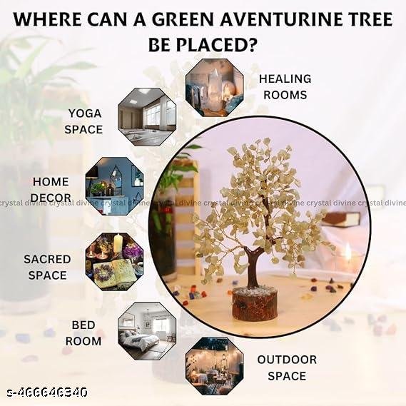 Green Aventurine Crystal Tree 300 Beads (Attracts Prosperity)
