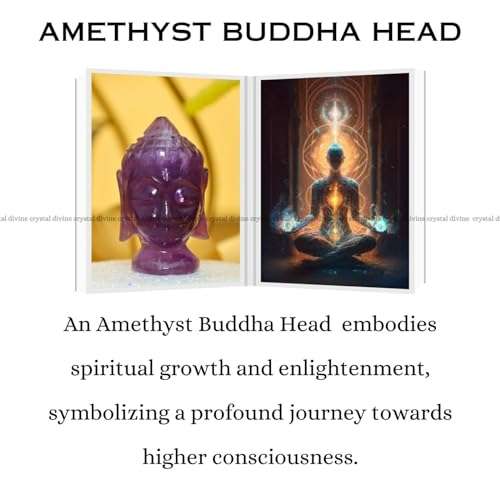 Amethyst Buddha Head Idol 1 Inch (Clarity of Mind & Focus)