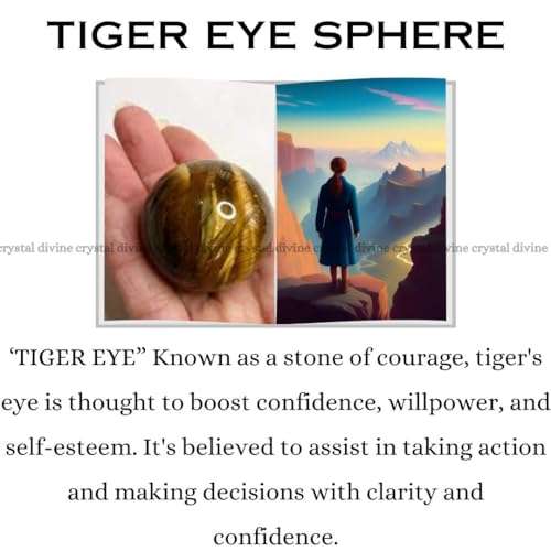 Tiger Eye Crystal Sphere (Confidence)