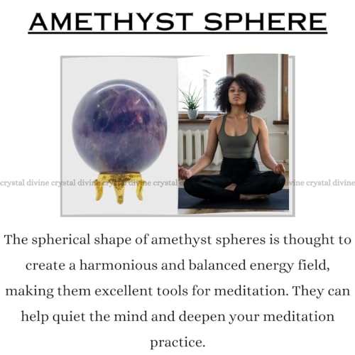 Amethyst Crystal Sphere (Clarity & Mental Focus)
