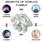 Howlite Tumble Stone Pack of 5 (Spiritual Awareness)