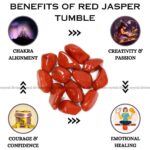 Red Jasper Tumble Stone Pack Of 5 (Grounding & Stability)