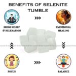 Selenite Tumble Stone Pack Of 5 (Spiritual Connection)