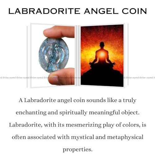 Labradorite Angel Coin (Mindfulness and Meditation)