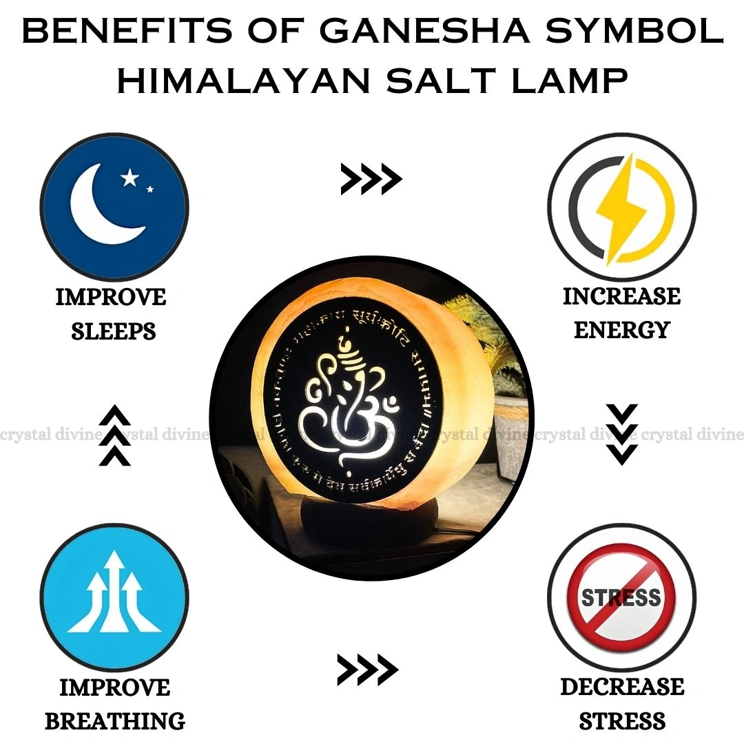 Ganesha Symbol Himalayan Salt Lamp