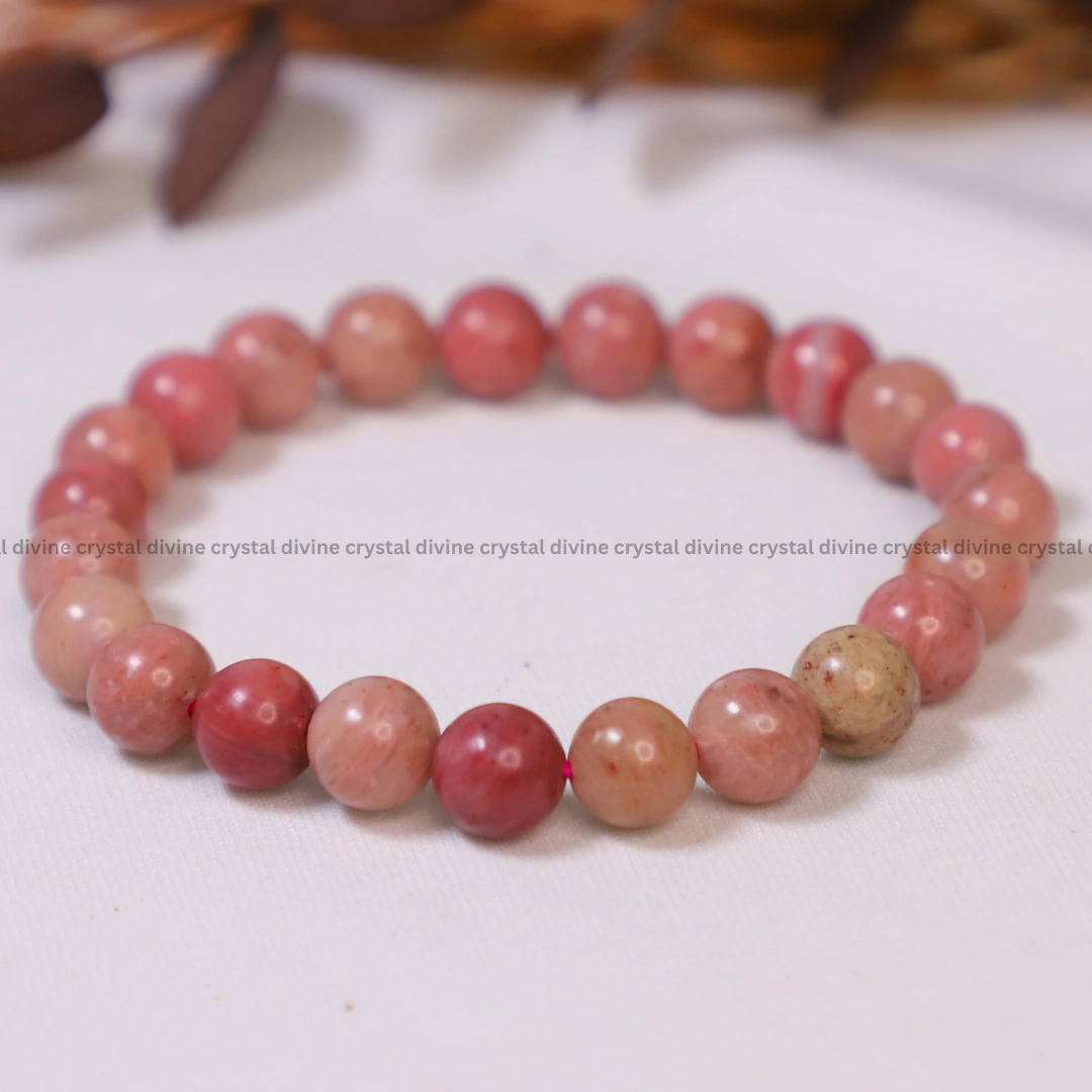 Pink Rhodochrosite Bracelet - 8MM (Emotional Stability)