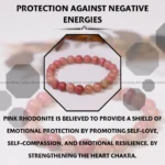 Pink Rhodochrosite Bracelet - 8MM (Emotional Stability)