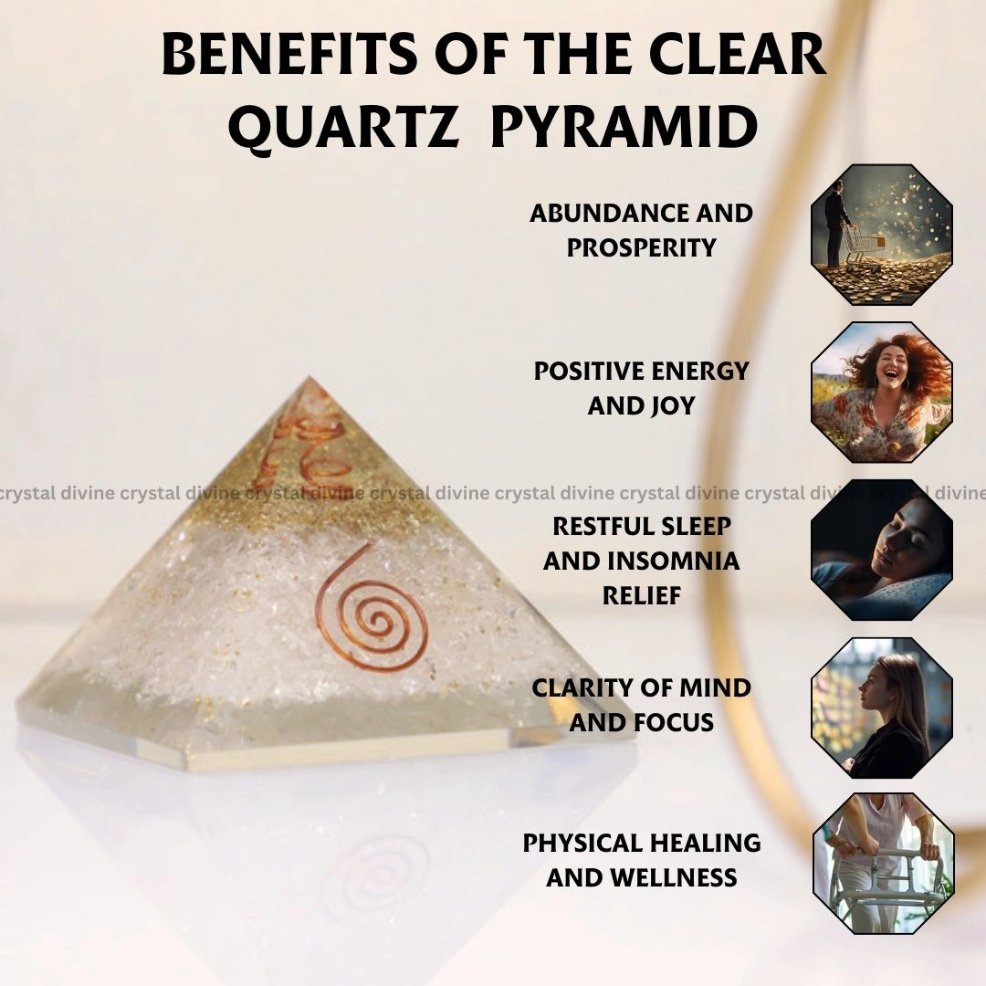 Clear Quartz Crystal Pyramid