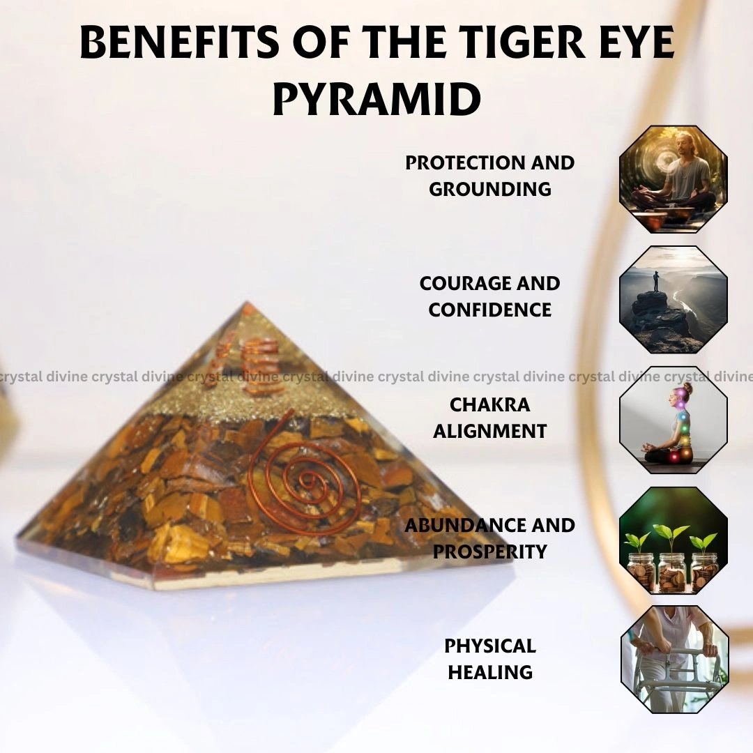 Tiger Eye Crystal Pyramid