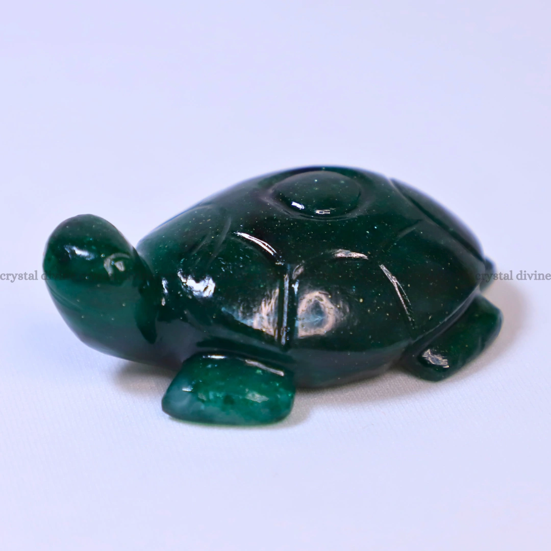 Green Jade Crystal Tortoise (Prosperity & Abundance)