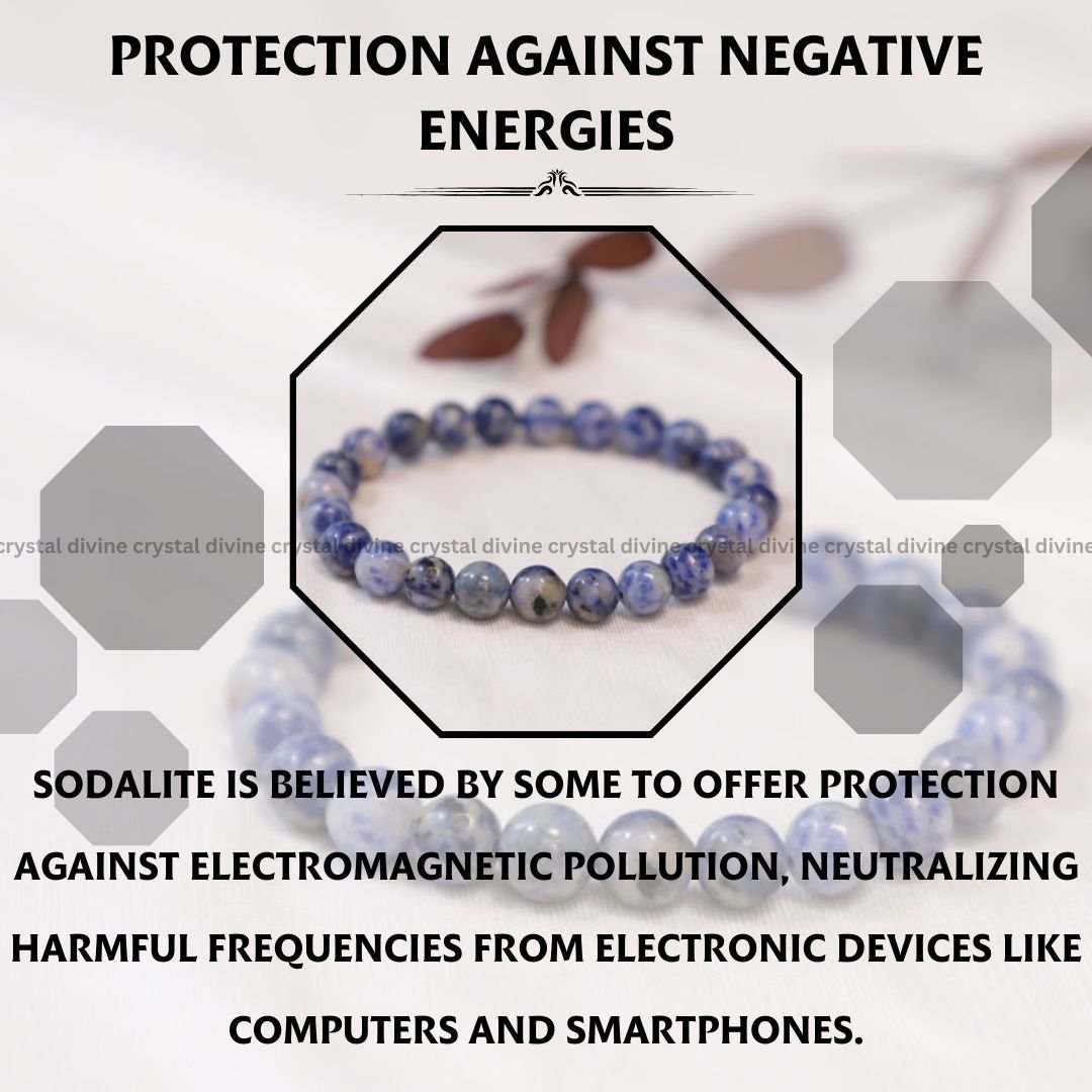 Sodalite Crystal Bracelet - 8MM (Promotion Of Harmony)