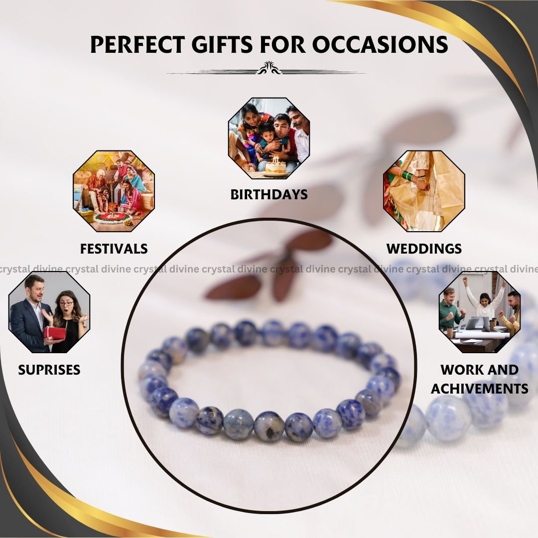Sodalite Crystal Bracelet - 8MM (Promotion Of Harmony)