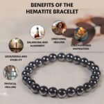 Hematite Crystal Bracelet - 8MM (Improved Focus & Concentration)