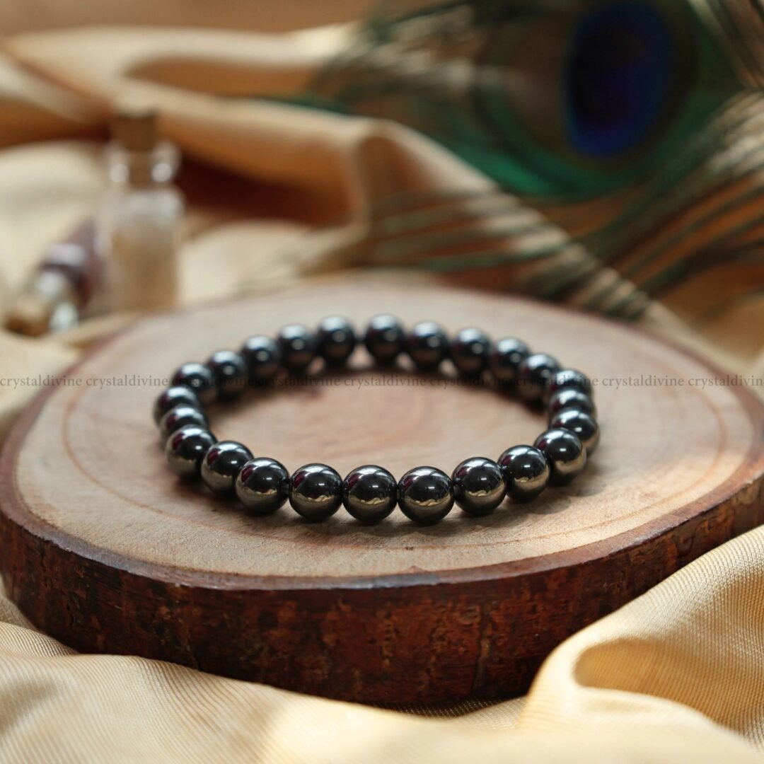 Hematite Crystal Bracelet - 8MM (Improved Focus & Concentration)
