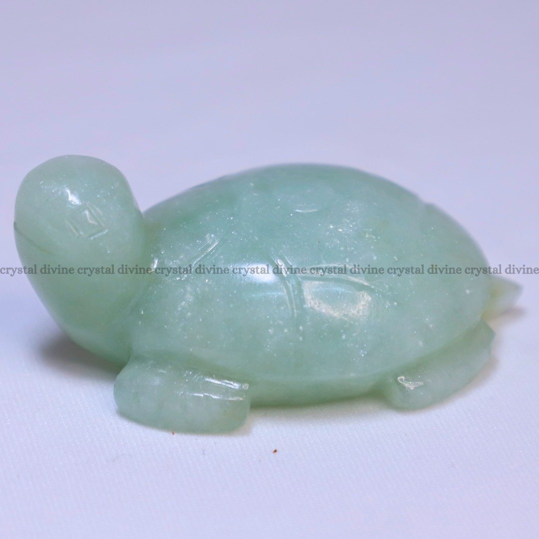 Green Aventurine Crystal Tortoise (Luck & Prosperity)