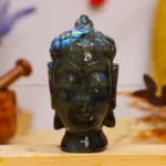 Labradorite Buddha Head (Emotional Healing & Stability)
