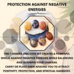 7 Chakra Symbol Coins Engraved Set (Enhanced Meditation Practice)