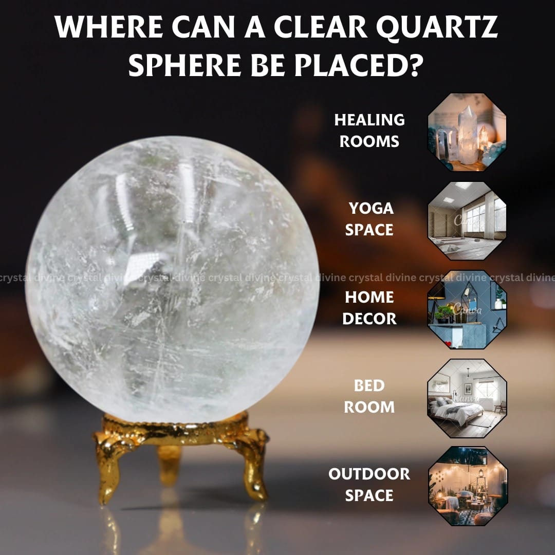 Clear Quartz Crystal Sphere (Scrying & Divination)