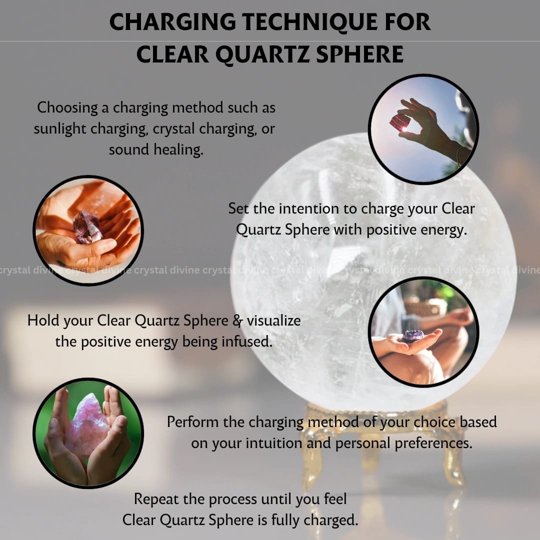 Clear Quartz Crystal Sphere (Scrying & Divination)