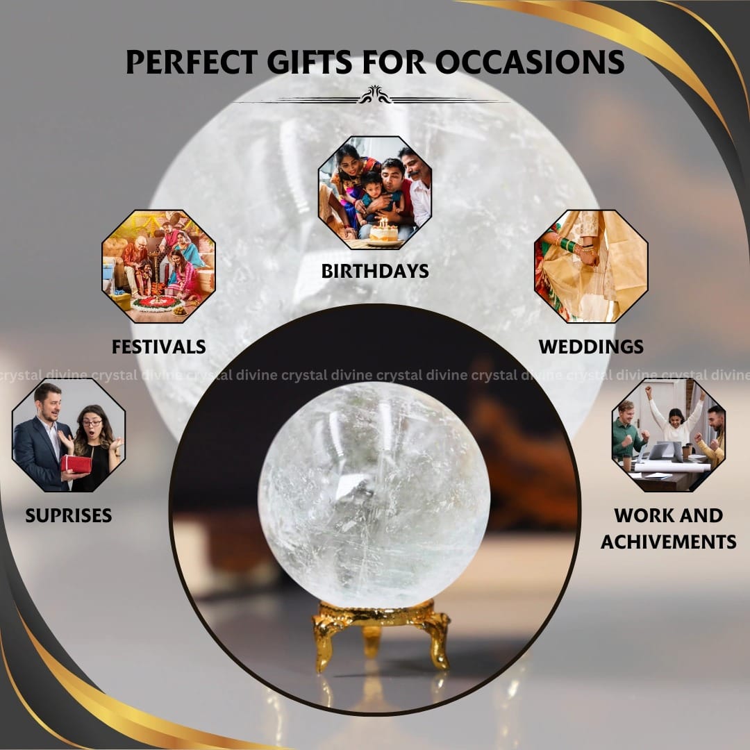 Clear Quartz Crystal Sphere (Scrying & Divination)