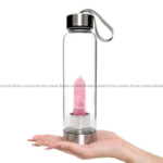 Rose Quartz Crystal Bottle (Relationship Enhancement & Love)