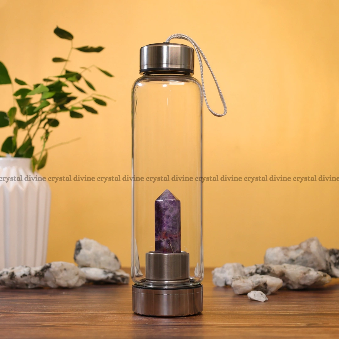 Amethyst Crystal Bottle (Calming & Relaxing)