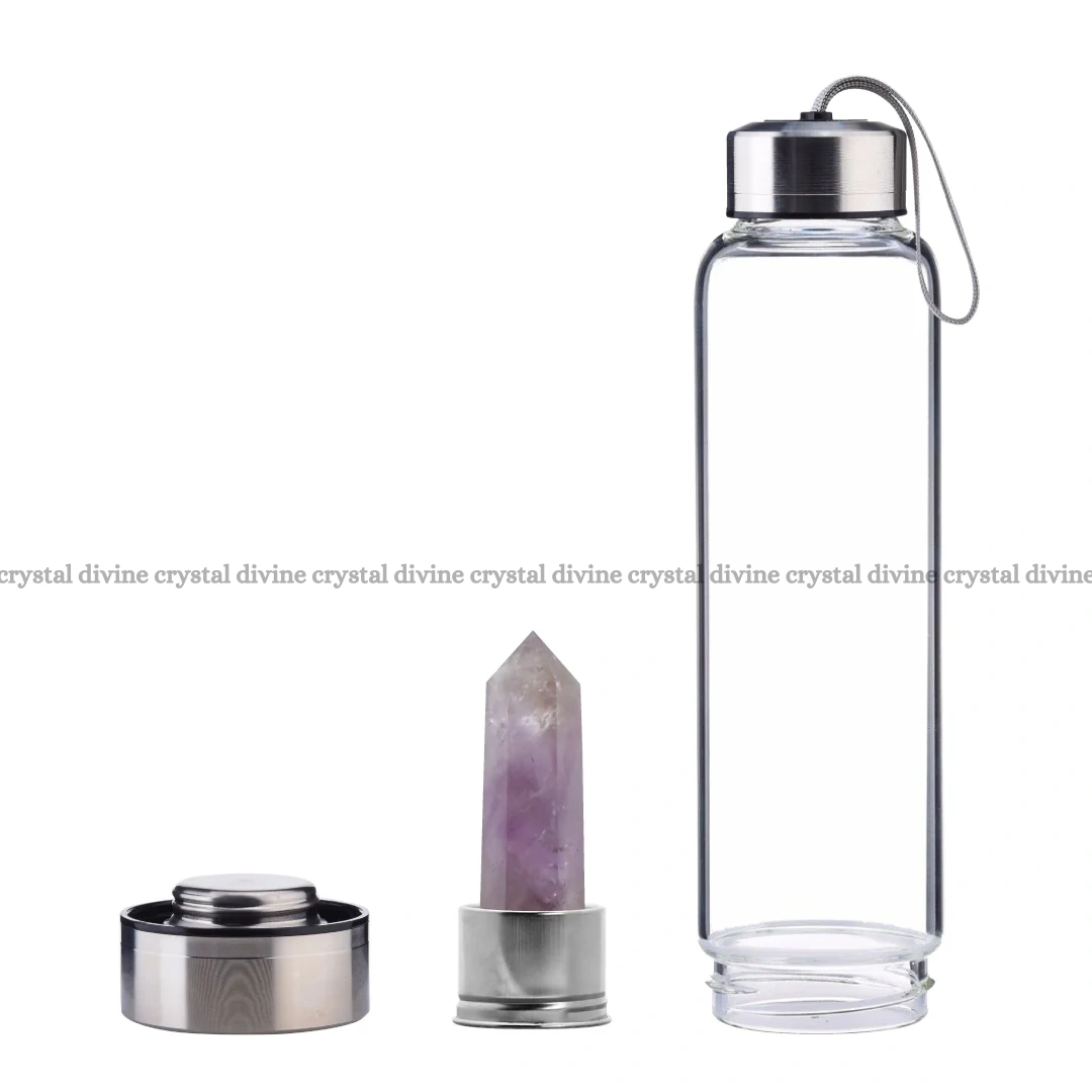 Amethyst Crystal Bottle (Calming & Relaxing)