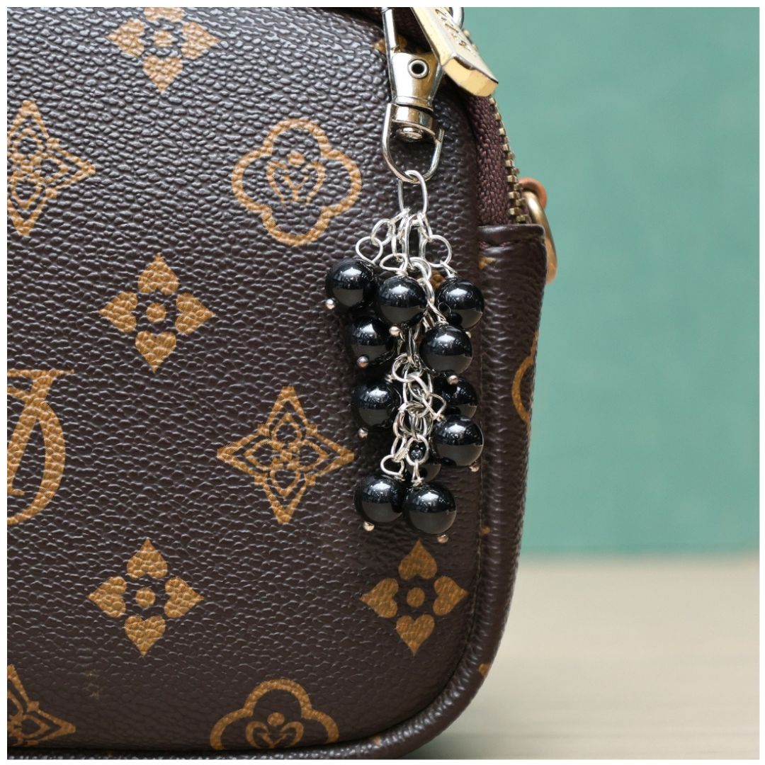 Black Tourmaline Crystal Keychain (Environmental Protection & Spiritual Growth)