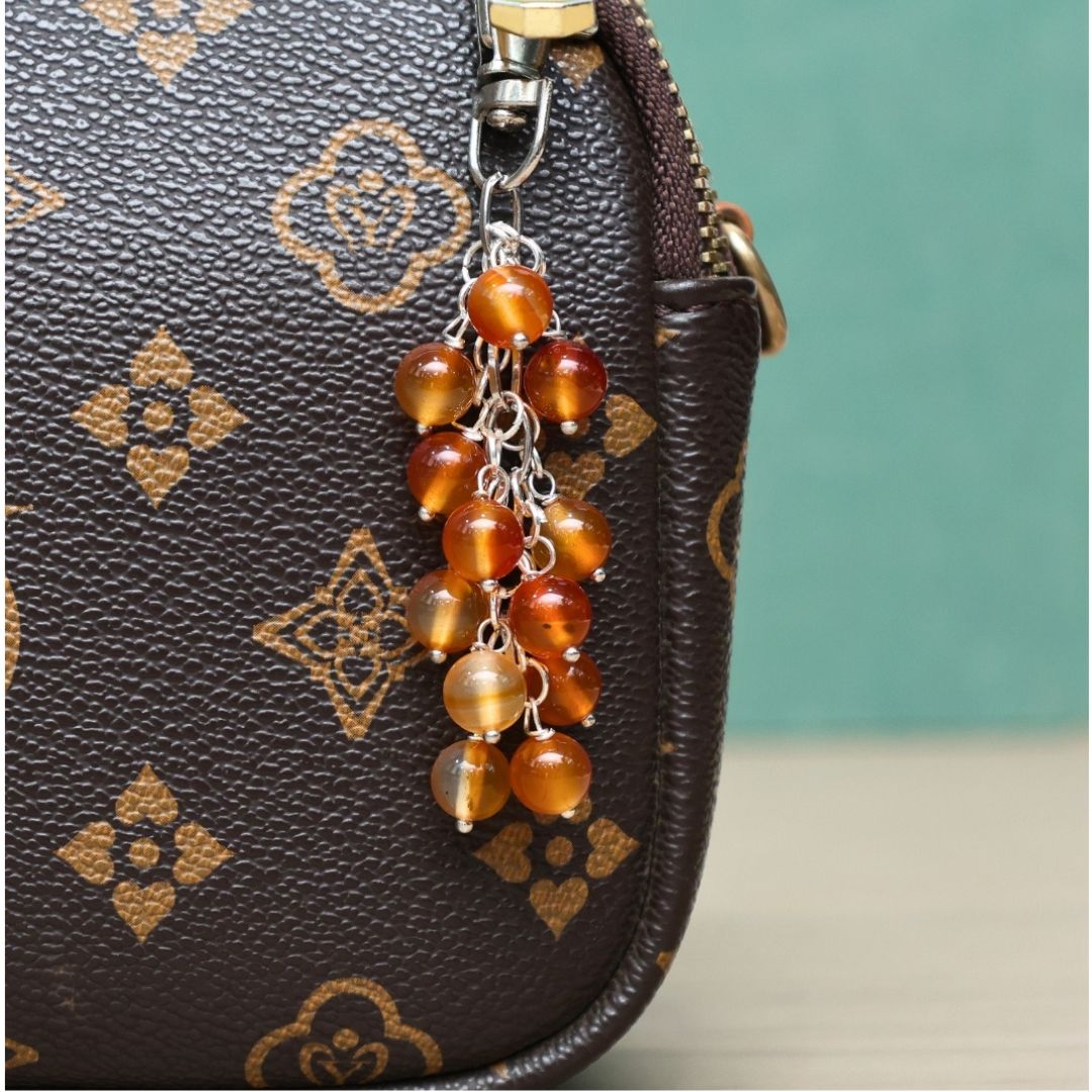 Red Carnelian Crystal Keychain(Creativity & Passion)