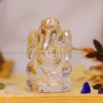 Clear Quartz Ganesha Idol (Promoting Prosperity & Abundance)