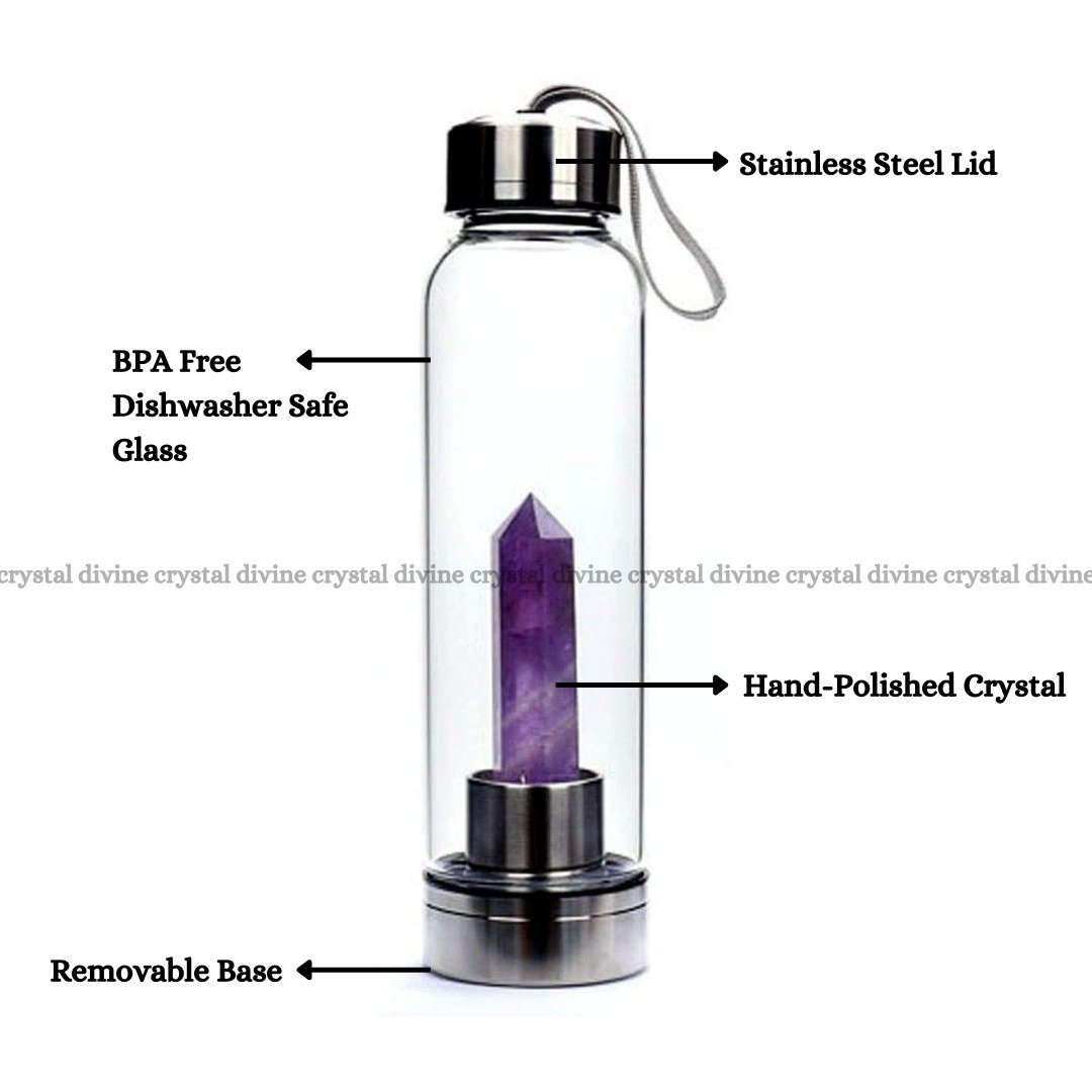 Amethyst Crystal Bottle (Calming & Relaxing)