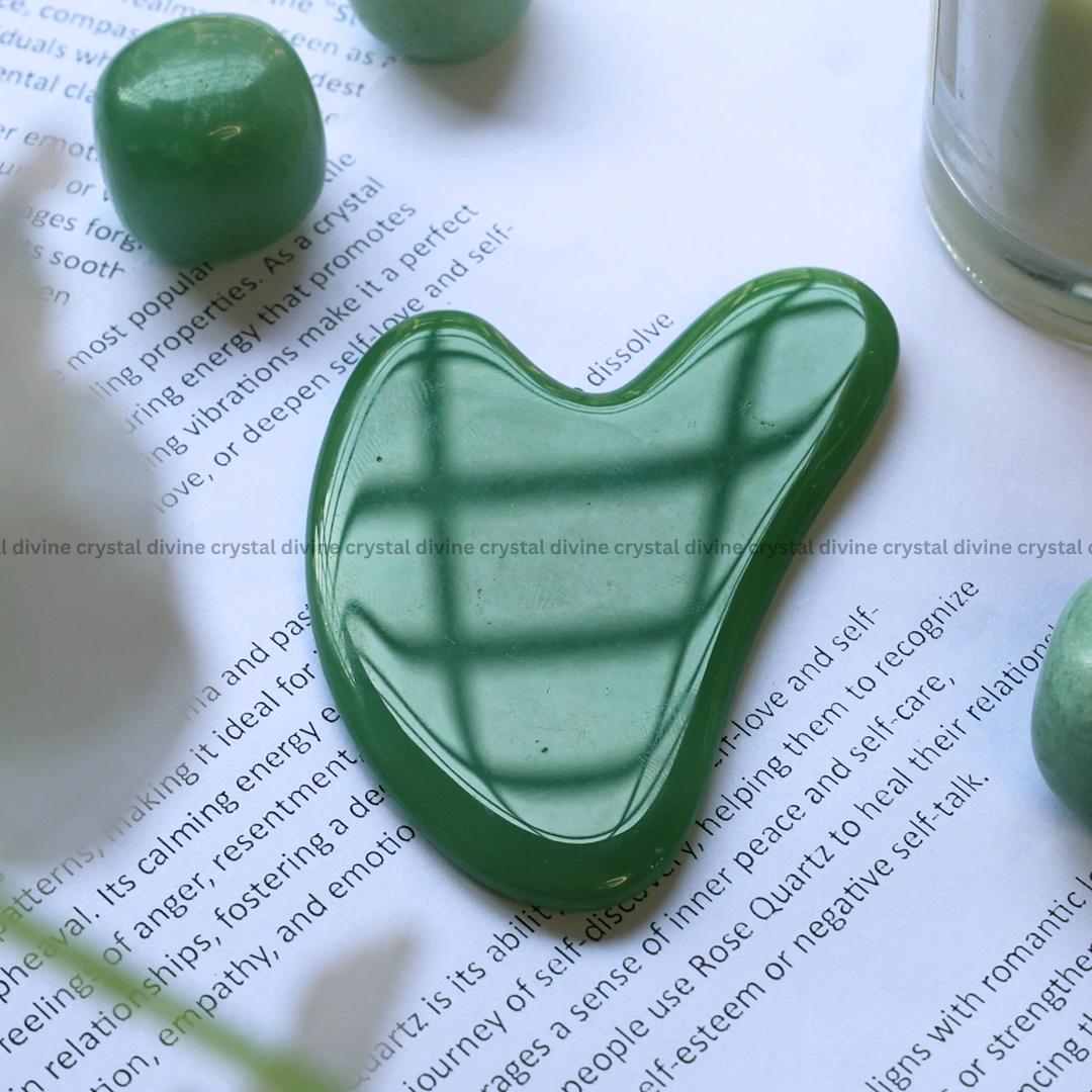 Green Jade Crystal Gua sha