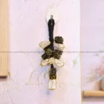 Selenite + Black Tourmaline Door Hanging (Cleansing & purifying)