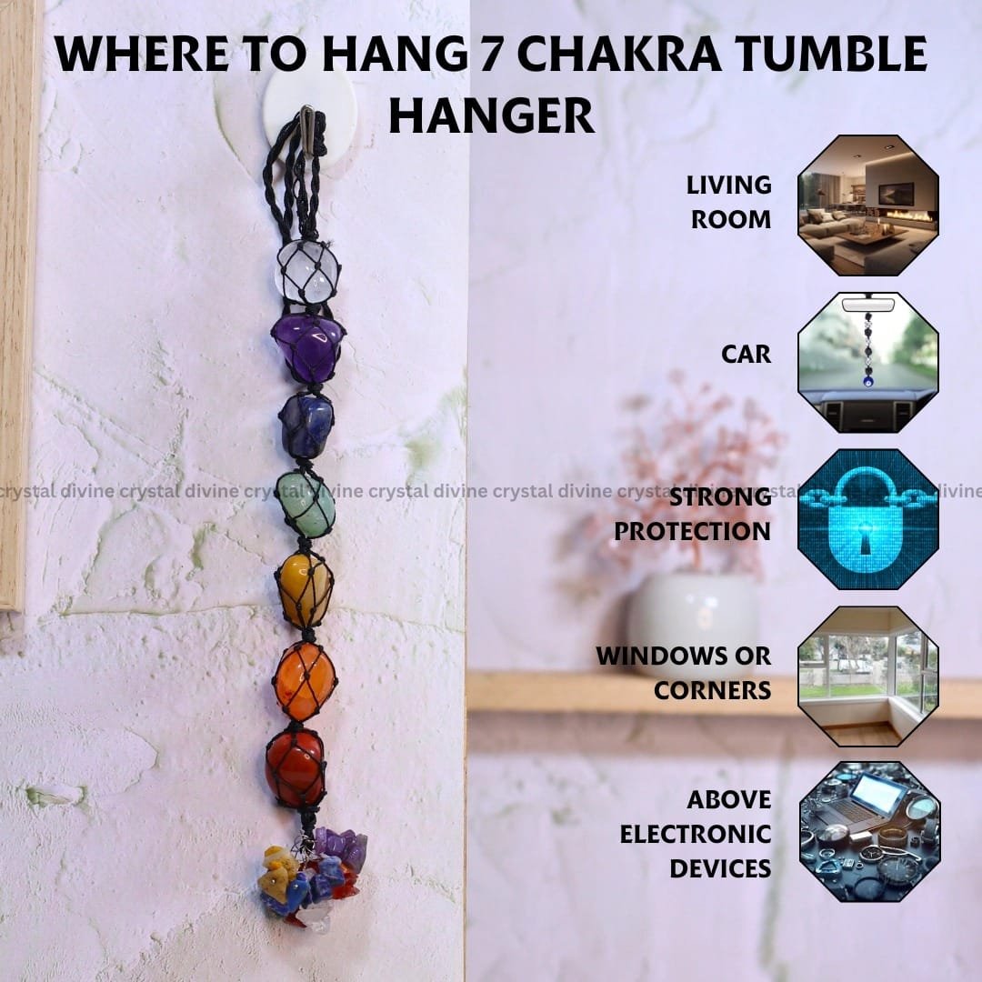 Seven Chakra Tumble Hanger (Chakra Balancing & Focus)