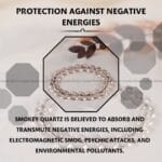 Smoky Quartz Crystal Bracelet - 8 MM (Grounding & Stabilizing)