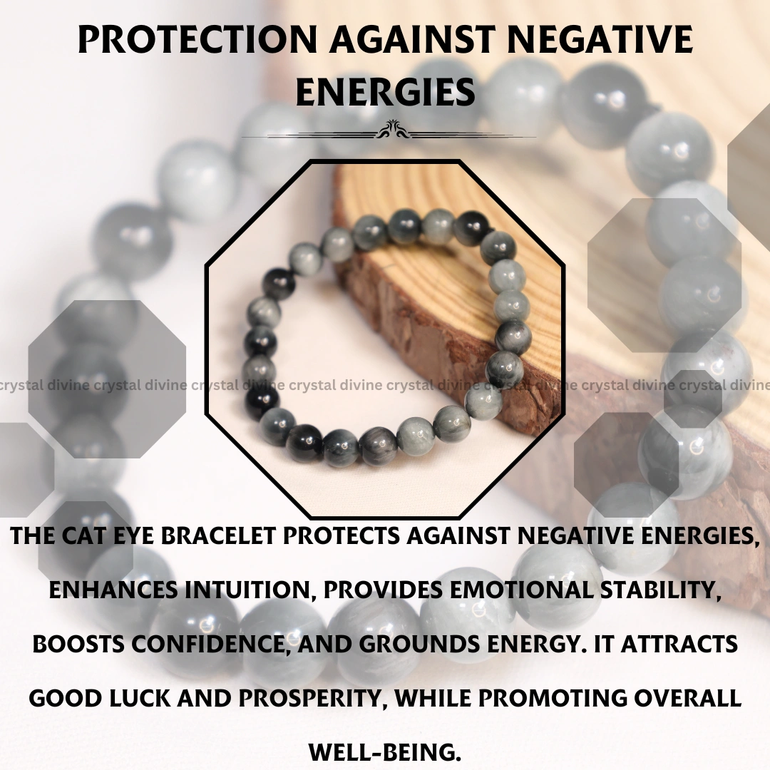 Cat Eye Crystal Bracelet (Mental Clarity & Focus)