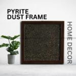 Pyrite Dust Plate Frame For Home, Gift & Office ( Money Attraction & Wealth)