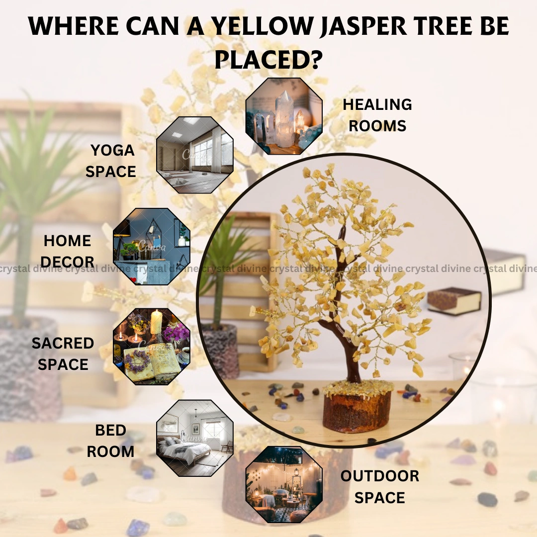 Yellow Jasper Crystal Tree (300 Beads) (Mental Clarity & Attracts Abundance)