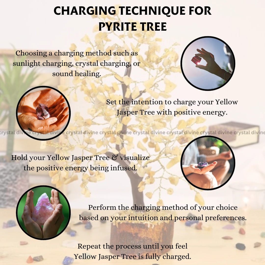 Yellow Jasper Crystal Tree 300 Beads (Mental Clarity &Abundance)