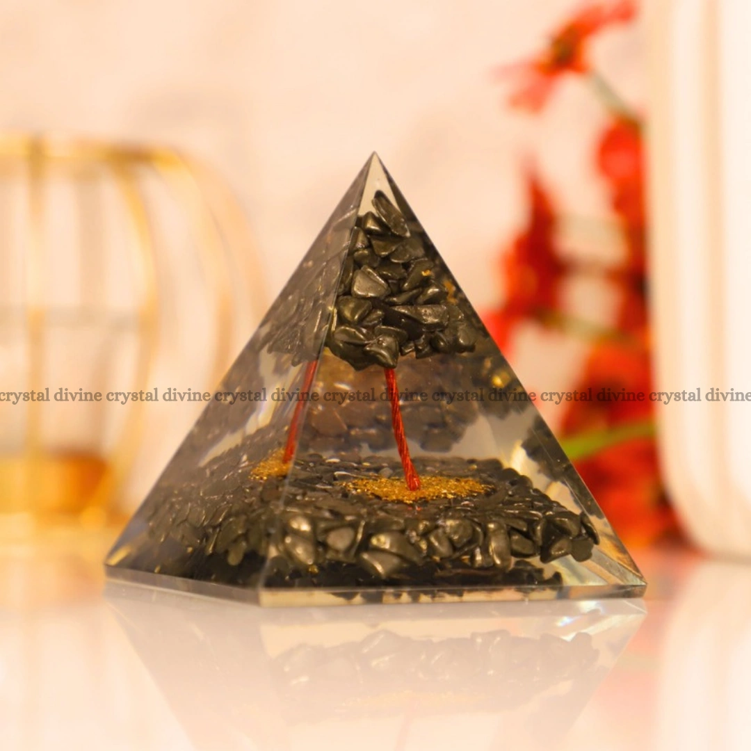 Pyrite Crystal Pyramid (Boosts Motivation & Willpower)