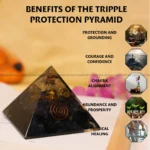 Tripple Protection Crystal Pyramid (Spiritual Growth & Awareness)