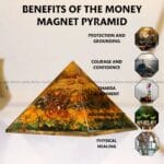 Money Magnet With Pyrite Crystal Pyramid (Enhances Manifestation Power)