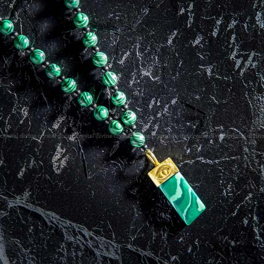 Malachite Necklace Mala