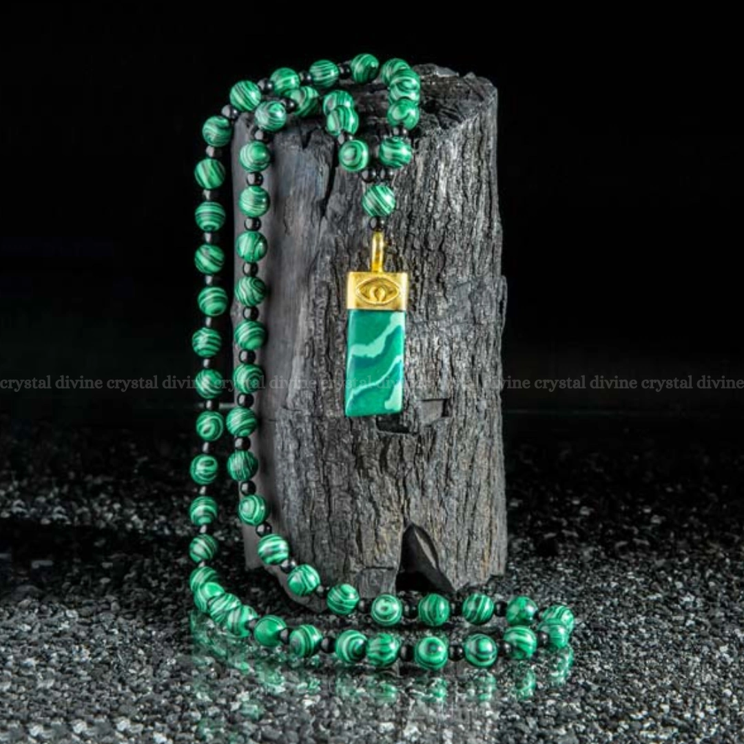 Malachite Necklace Mala (Inner Peace & Harmony)