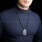 Shiva Obsidian Hematite Necklace Mala (Grounding & Balance)
