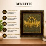 7 Hourse Pyrite Frame (Money Attraction,Financial Stability)