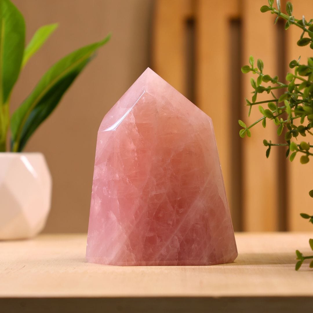 Rose Quartz Free Form (Unconditional Love and Emotional Healing)