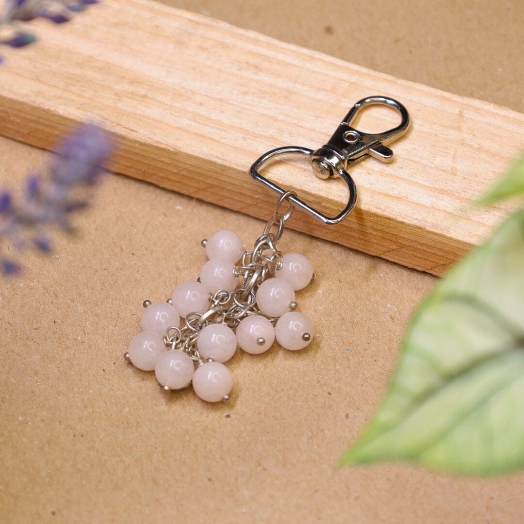 Rose Quartz Keychain (Attracts Love & Harmony)